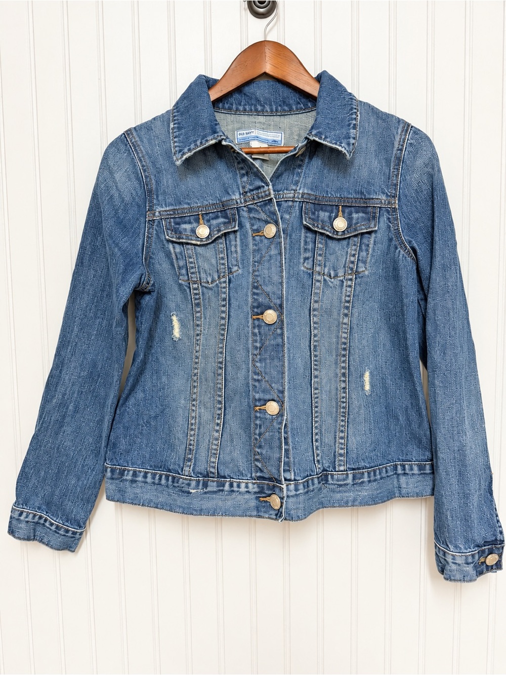 Classic Blue Denim Jacket - Maternity Friendly